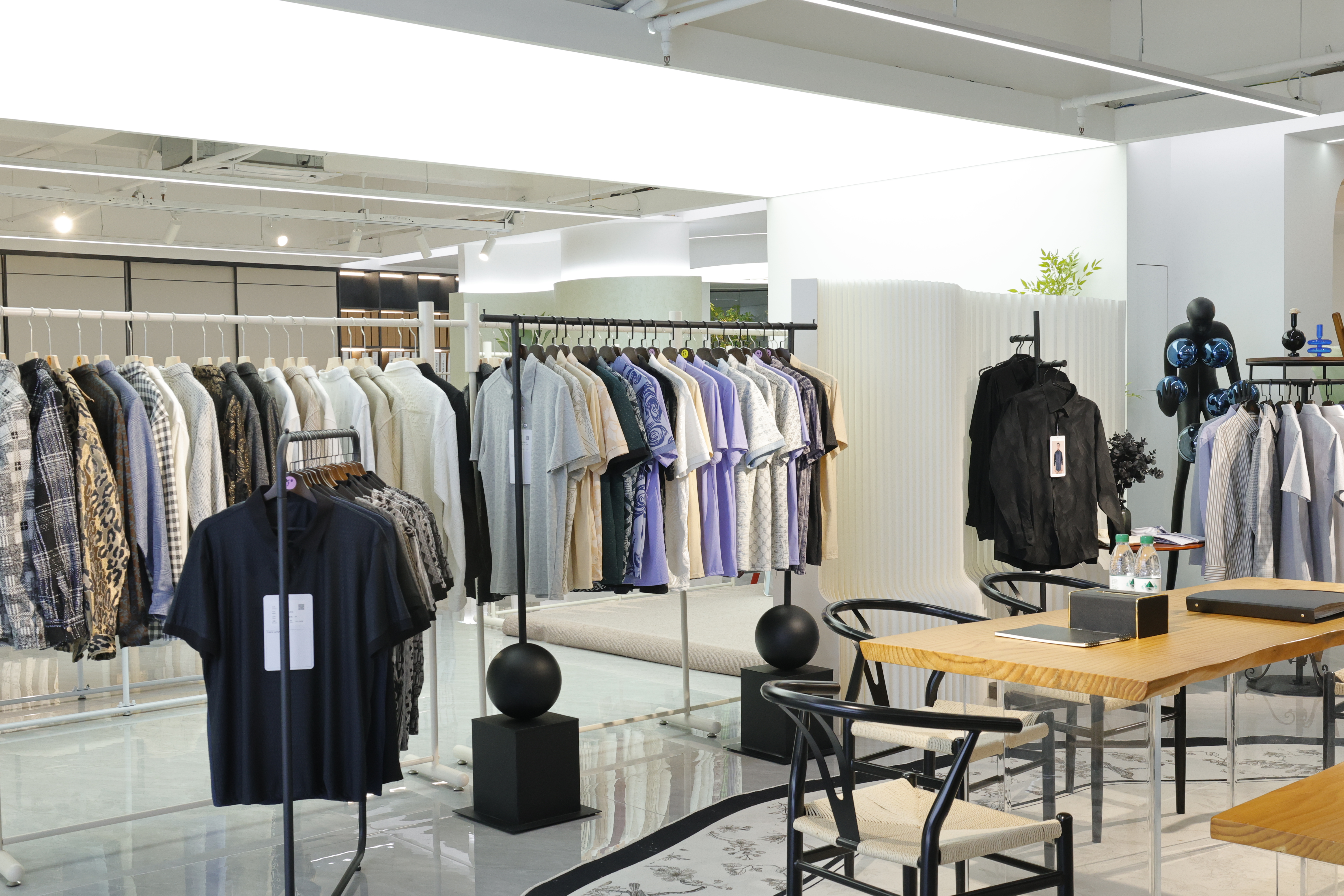 富鼎纺织展厅样品墙